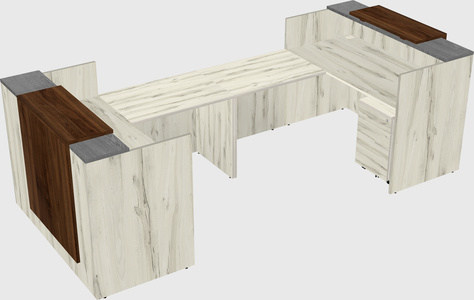 Reception desk u-shape