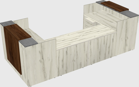 Reception desk u-shape