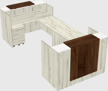 Reception desk u-shape