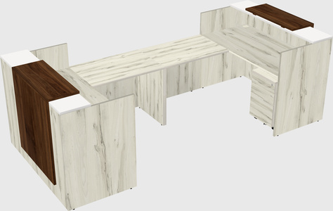 Reception desk u-shape