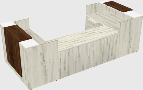 Reception desk u-shape