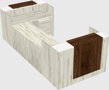 Reception desk u-shape