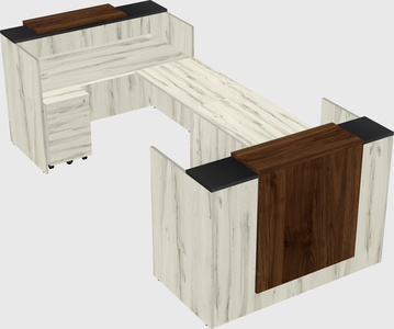 Reception desk u-shape