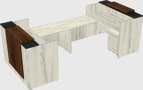 Reception desk u-shape