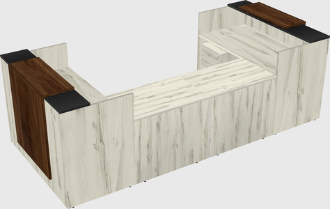 Reception desk u-shape