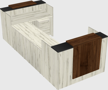 Reception desk u-shape