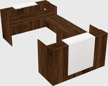 Reception desk u-shape