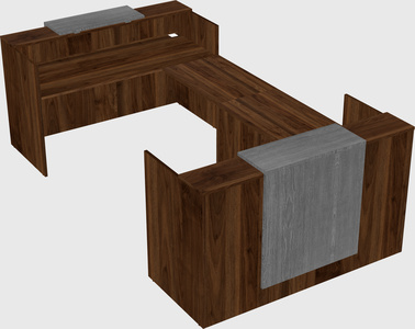 Reception desk u-shape