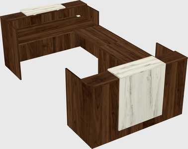 Reception desk u-shape