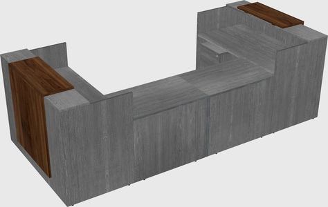 Reception desk u-shape