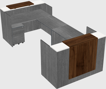 Reception desk u-shape