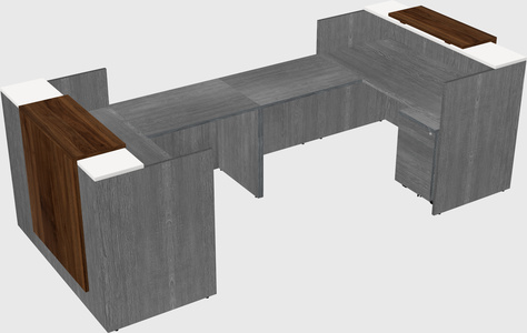 Reception desk u-shape