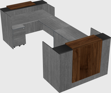 Reception desk u-shape