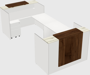 Reception desk u-shape
