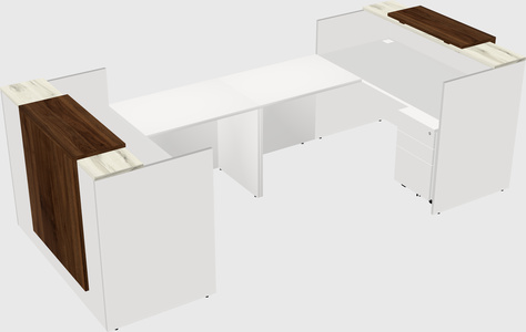 Reception desk u-shape