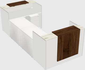 Reception desk u-shape