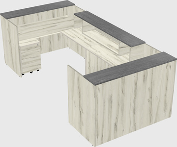 Reception desk u-shape
