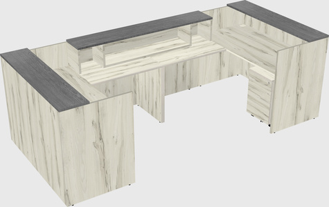 Reception desk u-shape