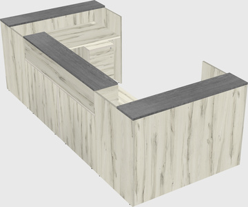 Reception desk u-shape