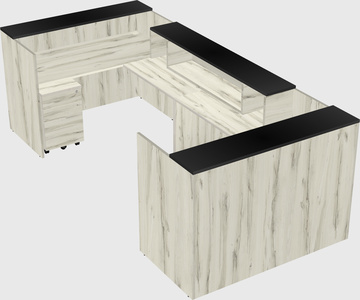 Reception desk u-shape