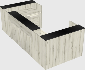 Reception desk u-shape