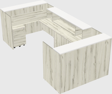 Reception desk u-shape