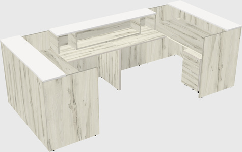 Reception desk u-shape