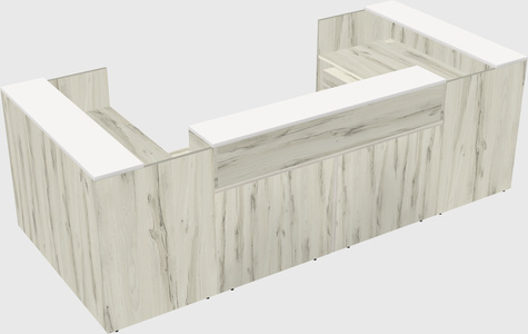 Reception desk u-shape