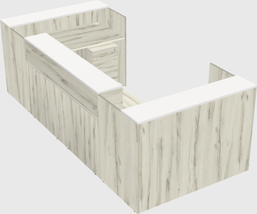 Reception desk u-shape