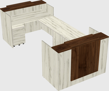 Reception desk u-shape