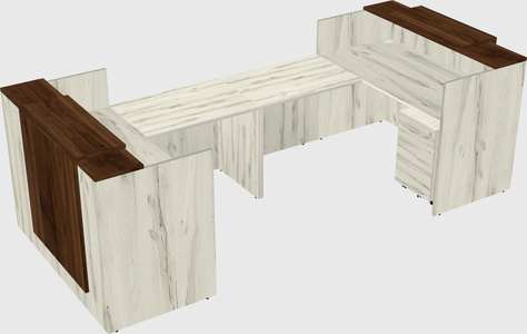 Reception desk u-shape