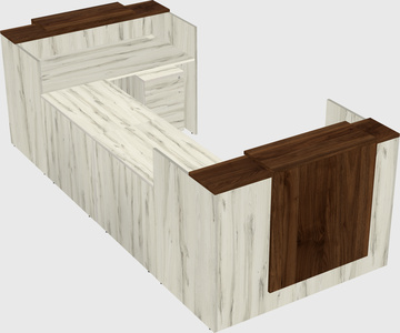 Reception desk u-shape