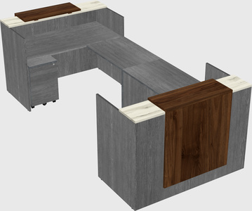 Reception desk u-shape