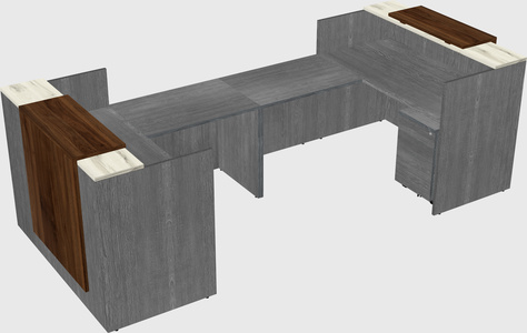 Reception desk u-shape
