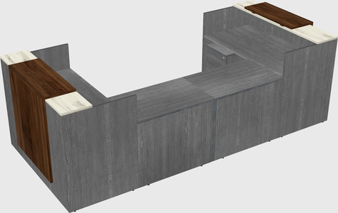 Reception desk u-shape