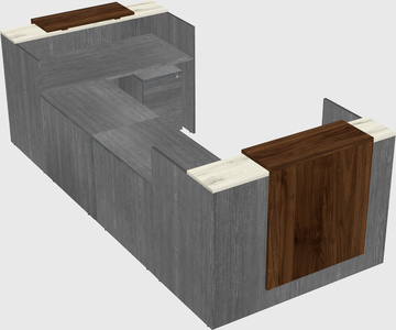 Reception desk u-shape