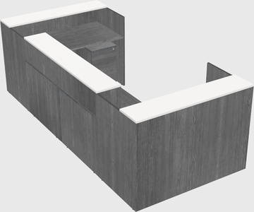 Reception desk u-shape