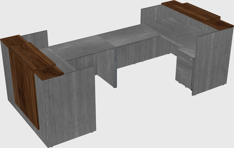 Reception desk u-shape