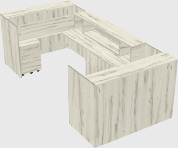 Reception desk u-shape