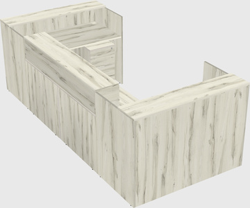 Reception desk u-shape