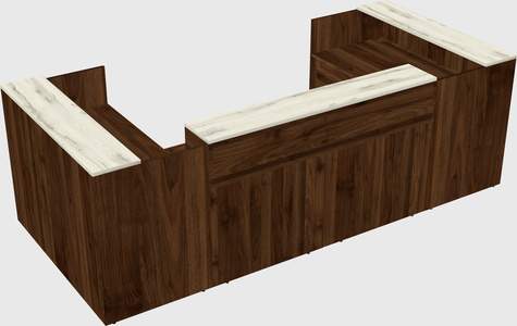 Reception desk u-shape