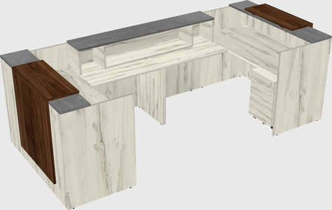 Reception desk u-shape