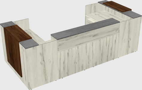 Reception desk u-shape
