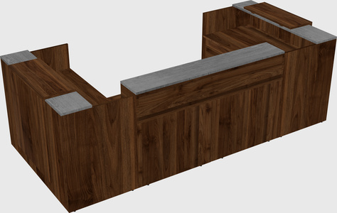 Reception desk u-shape