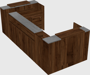 Reception desk u-shape