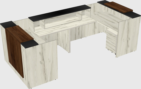 Reception desk u-shape