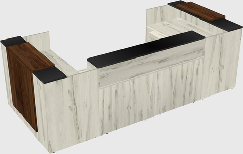 Reception desk u-shape