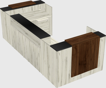 Reception desk u-shape