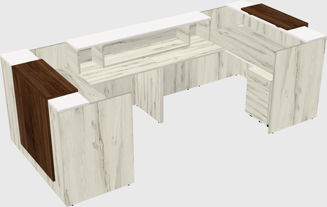 Reception desk u-shape