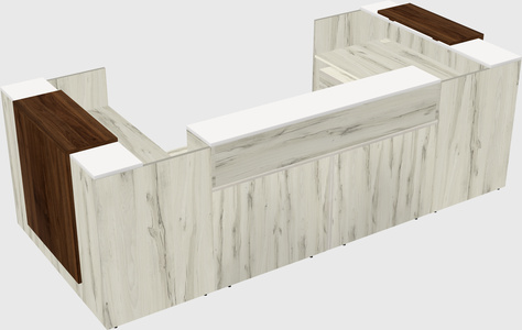 Reception desk u-shape